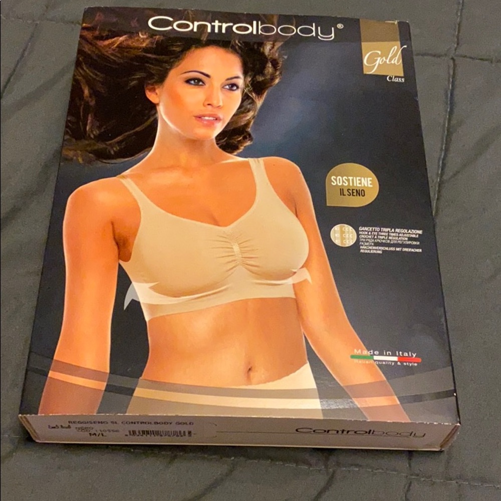Nib  control body bra in black